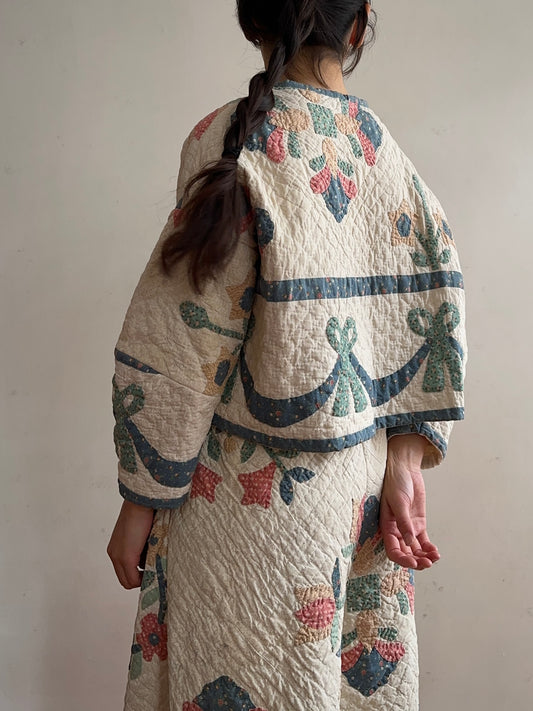 old quilt lantern tops