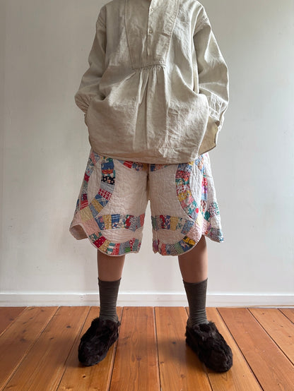 old quilt half pants