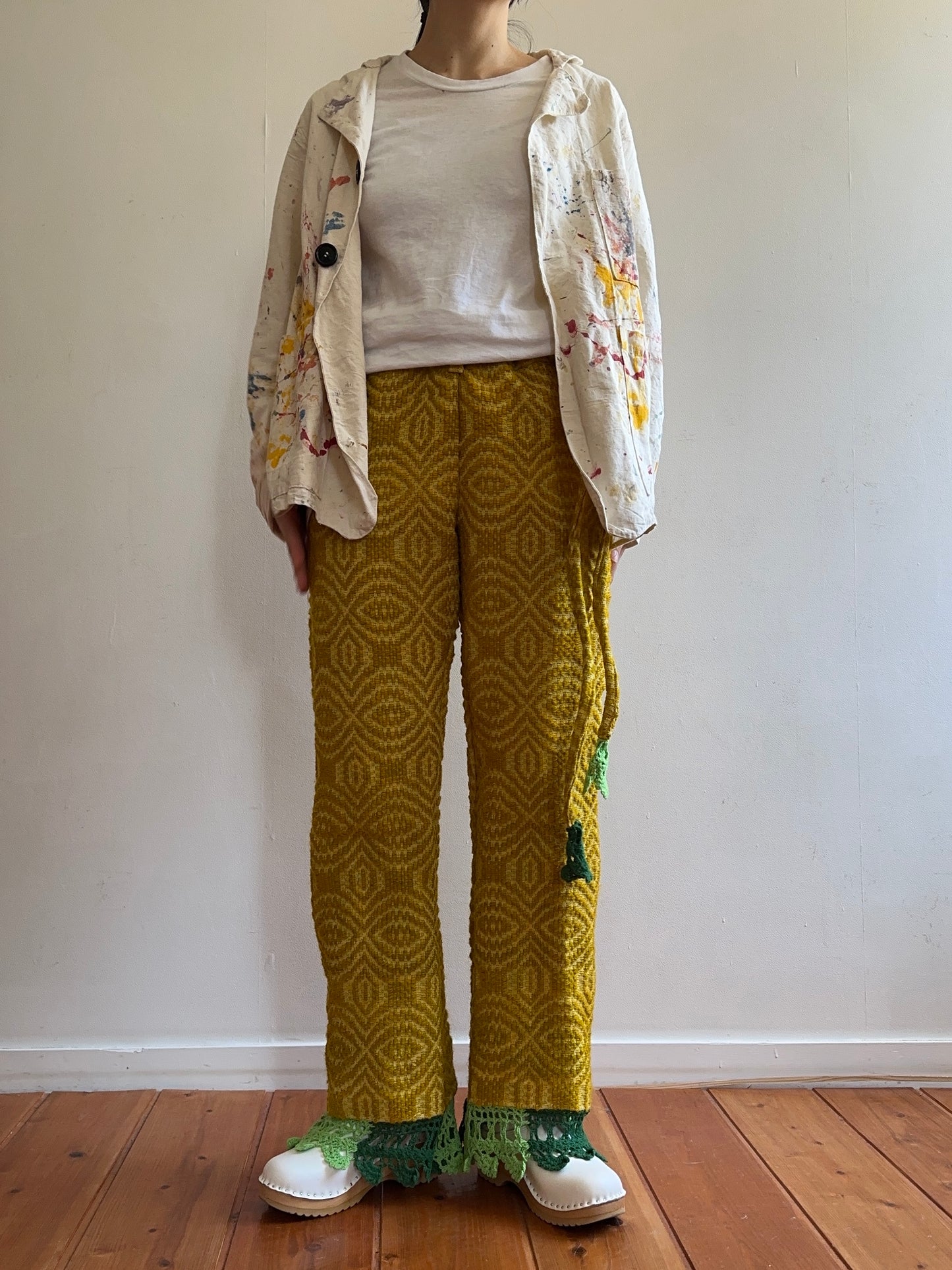 old coverlet slim flare pants / gold