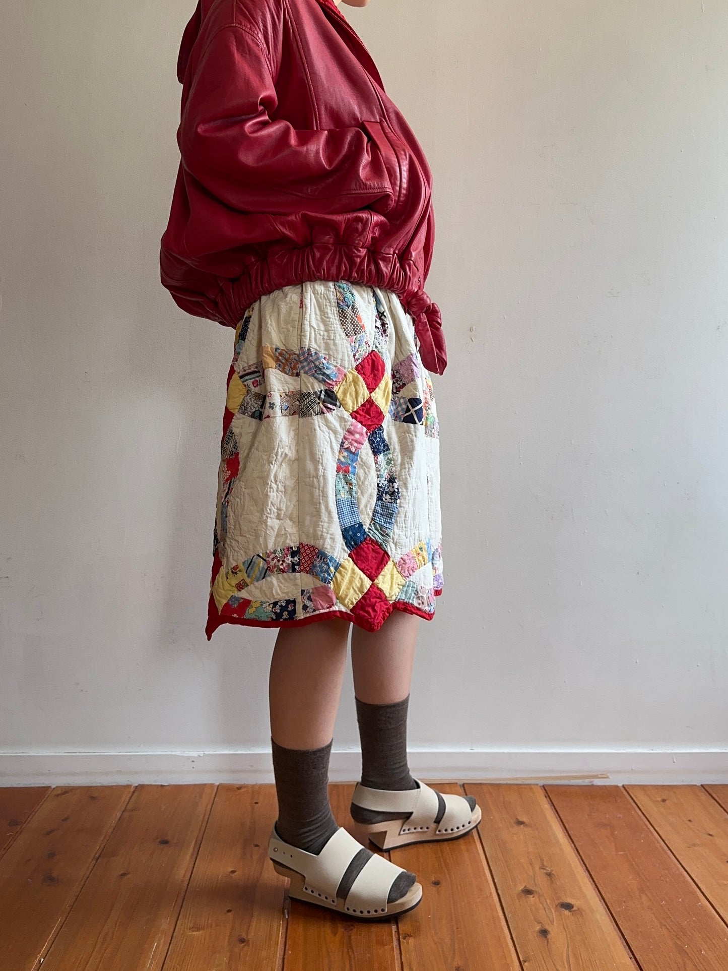 old quilt tuck short pants