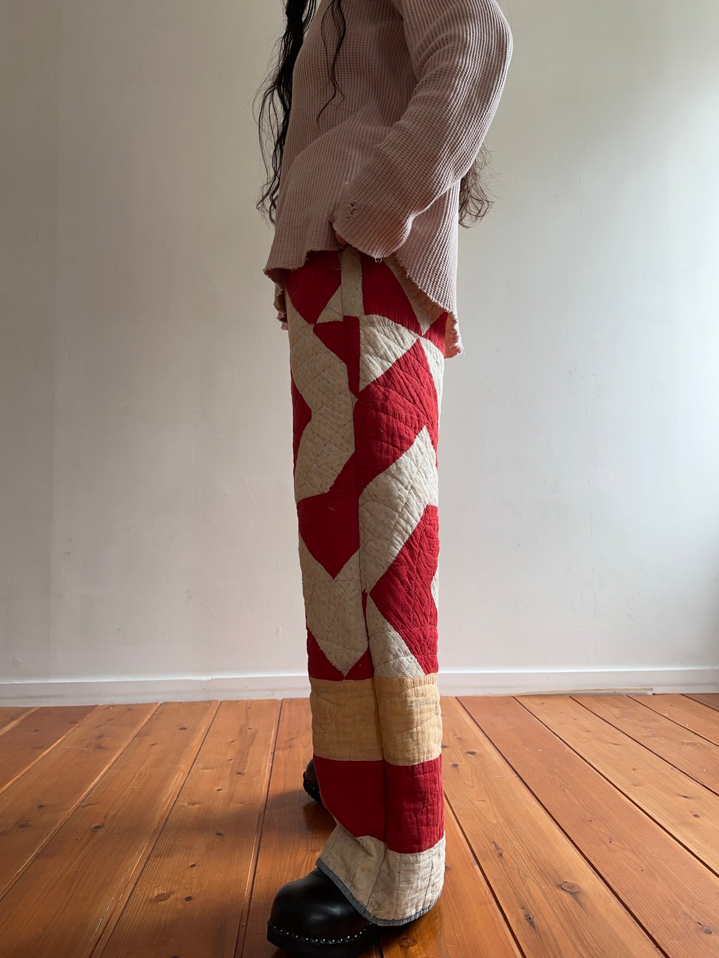antique quilt pants