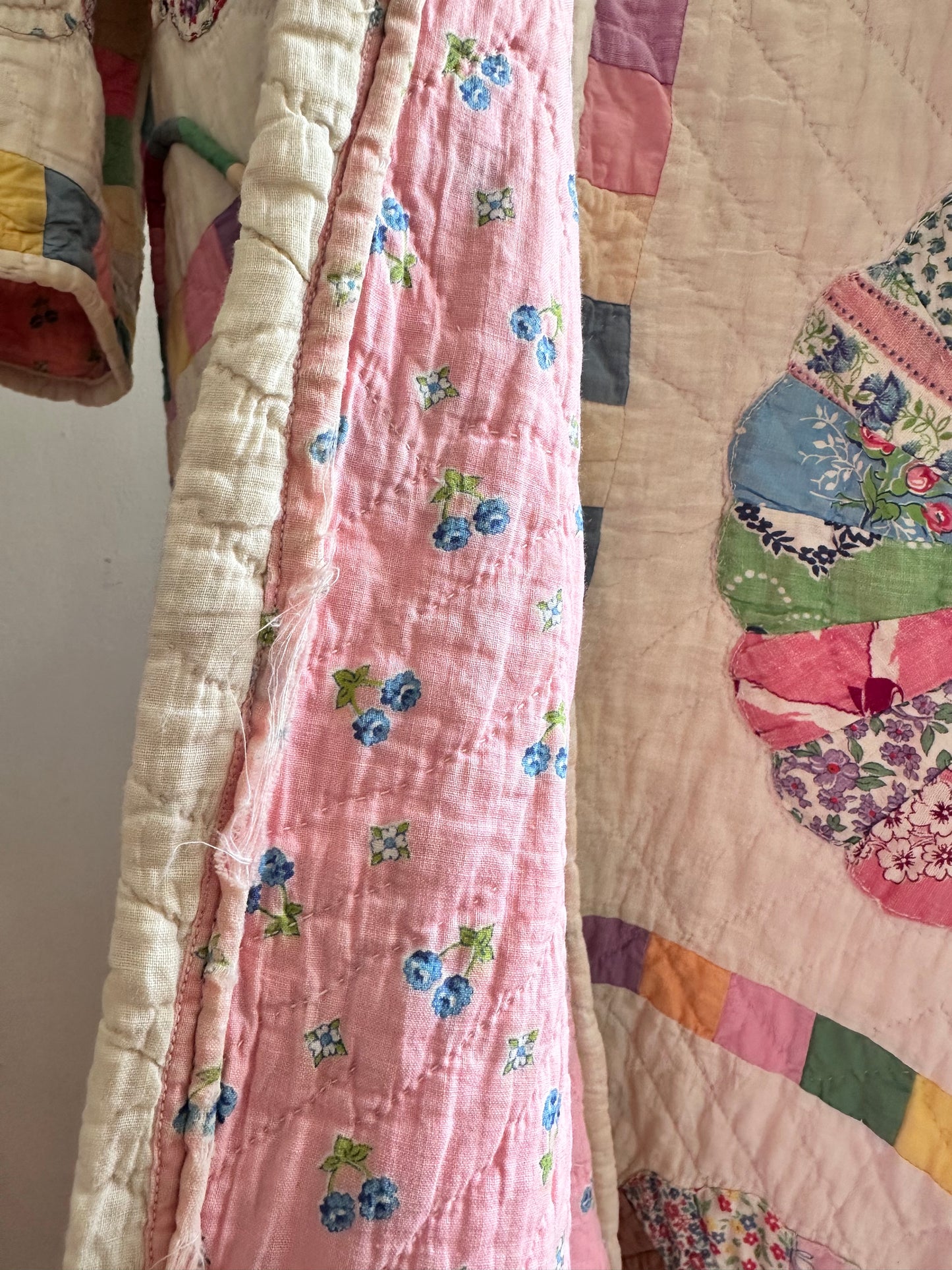 old quilt dress coat