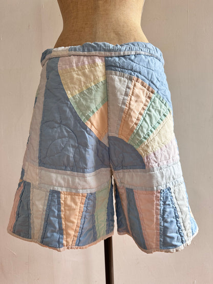 old quilt short pants