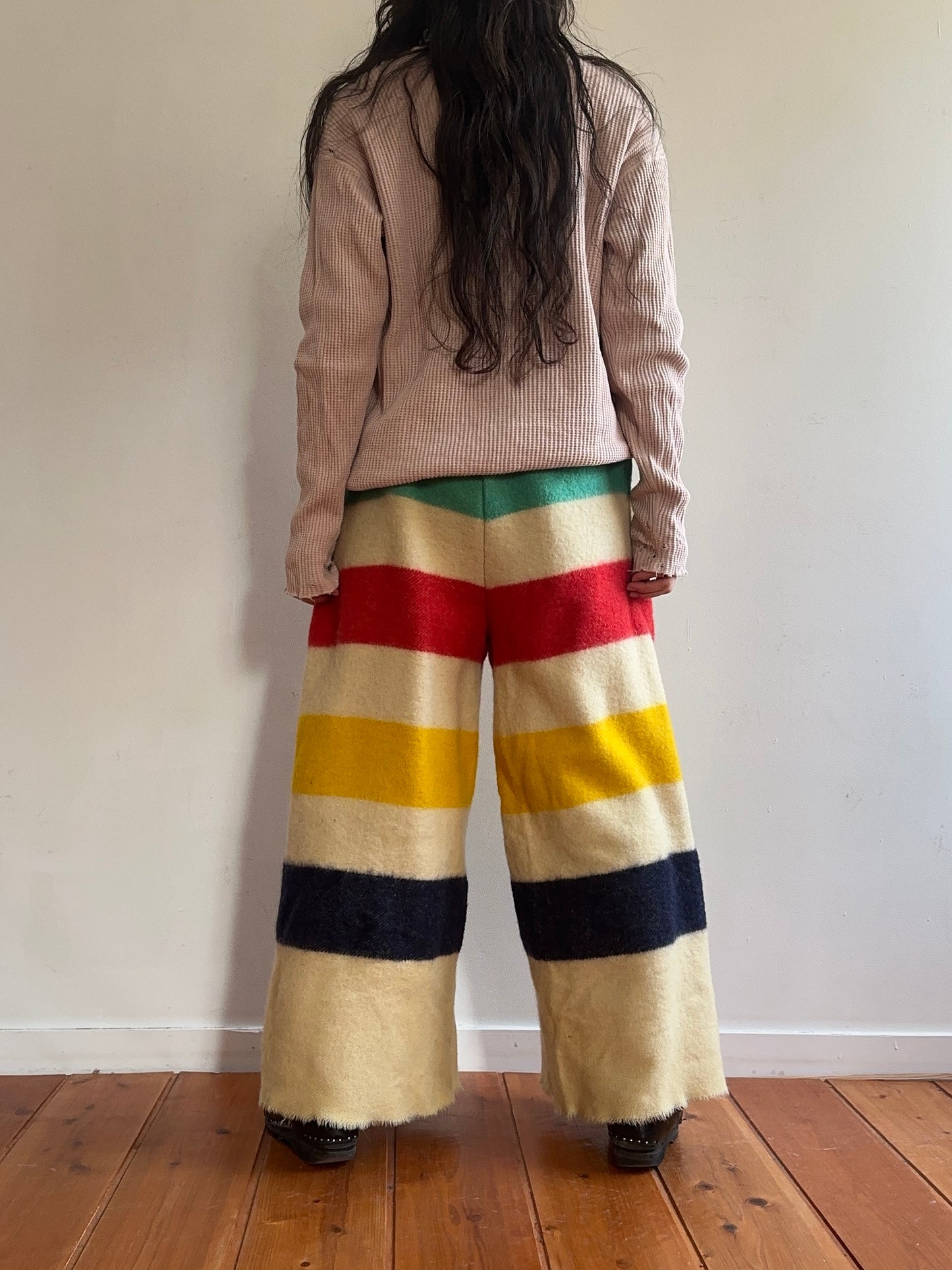 old blanket wide pants