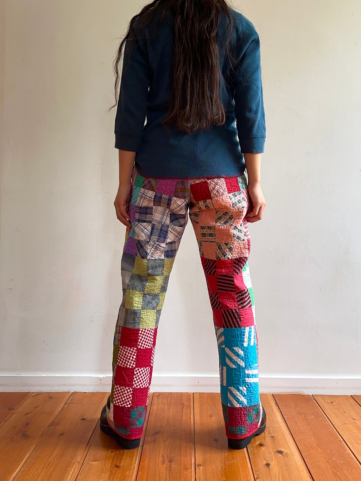 old quilt slim pants