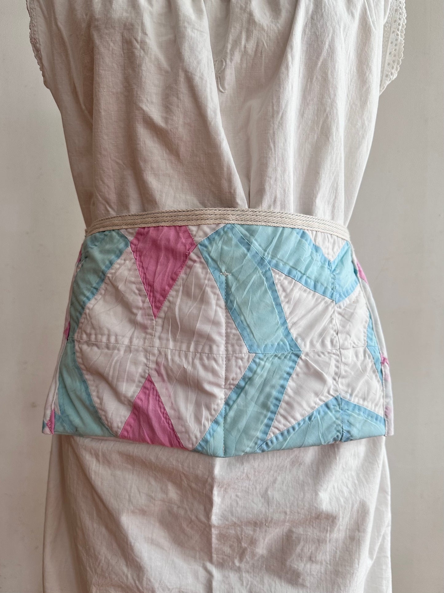 old quilt work apron
