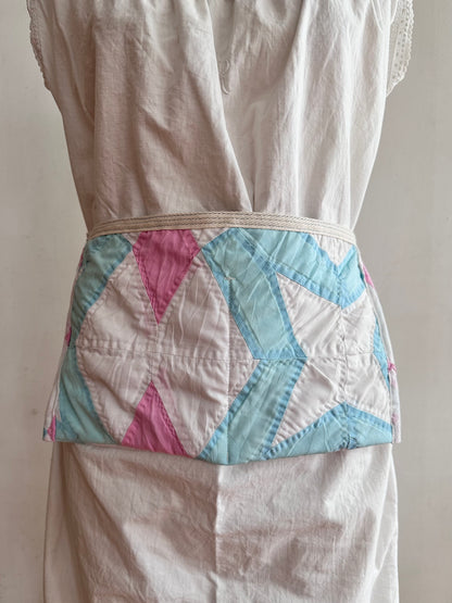 old quilt work apron