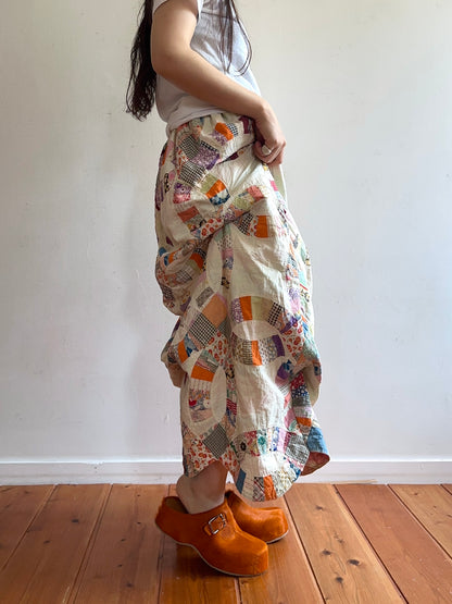 old quilt little change skirt