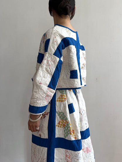 old quilt lantern tops