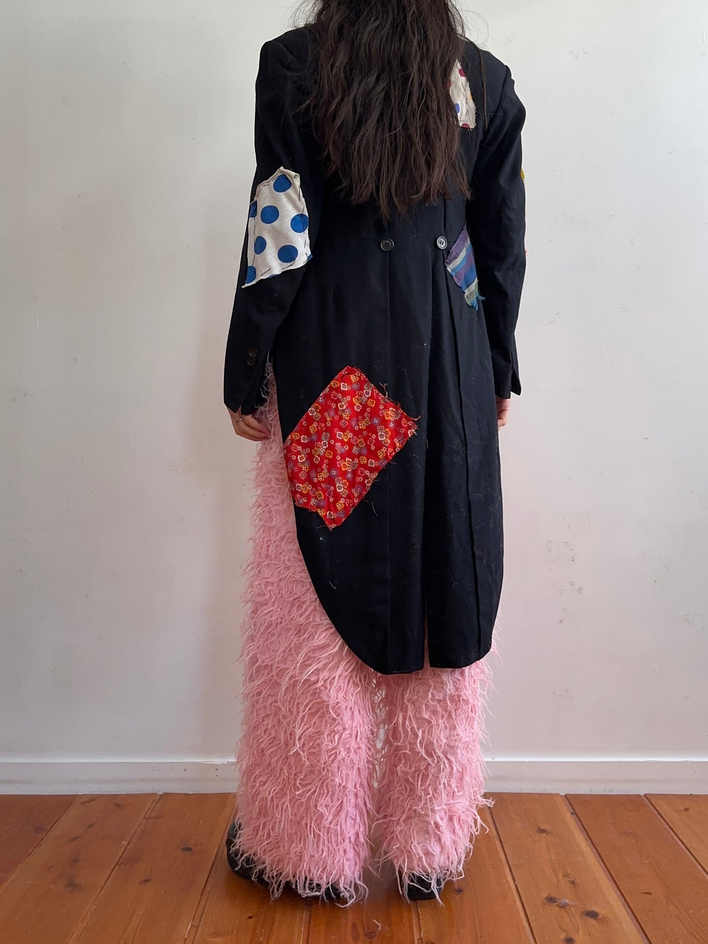 old fur pants / pink