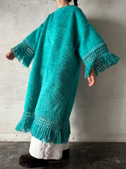 old fur fringe dress