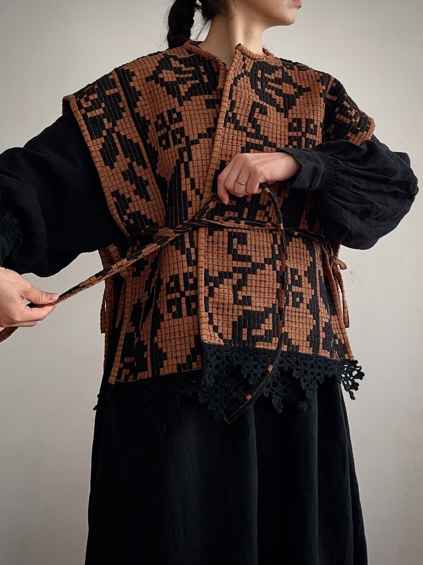 old coverlet wide vest