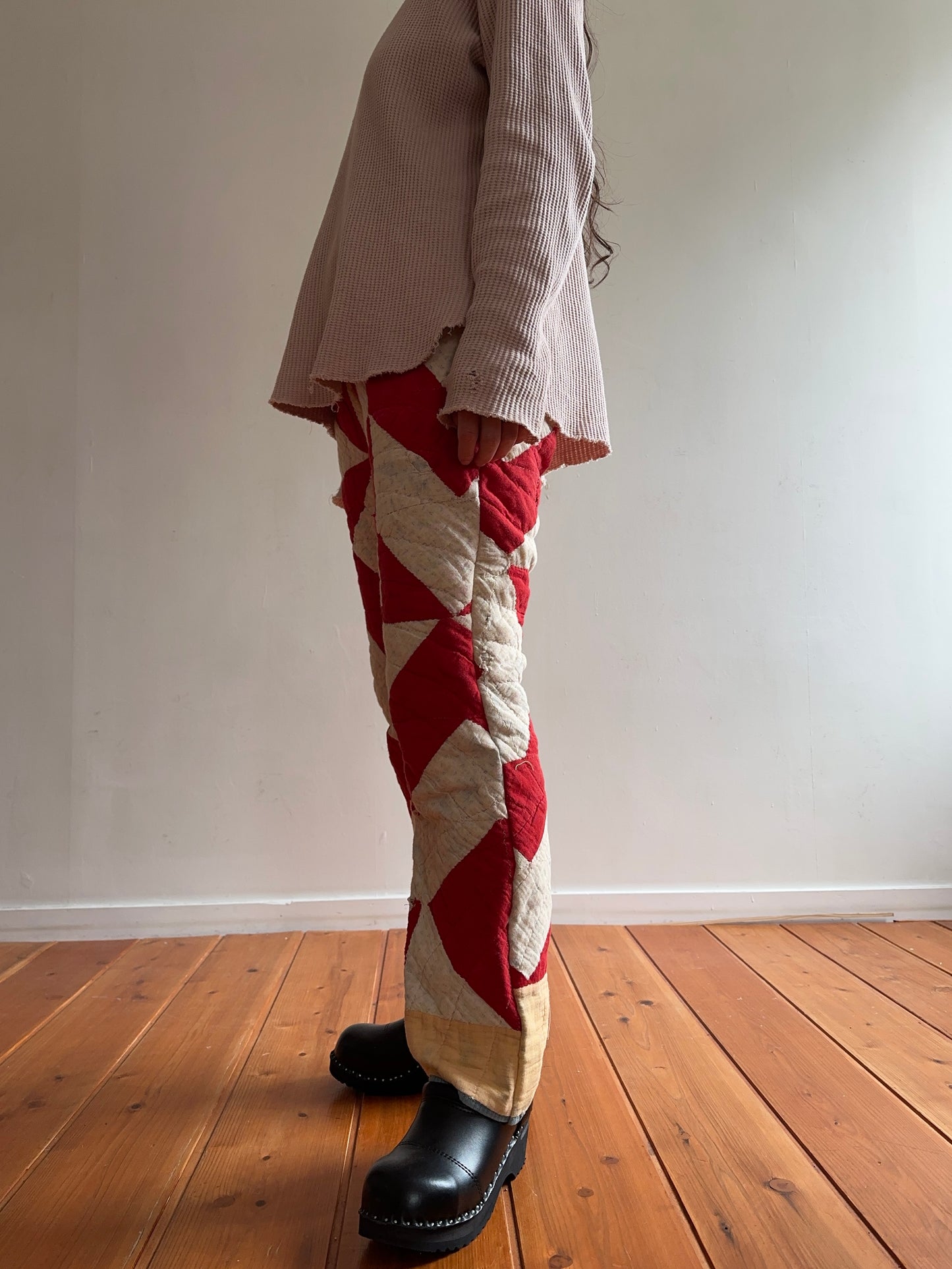 antique quilt slim pants