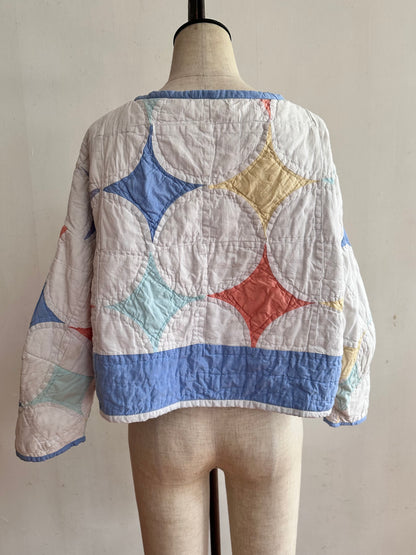 old quilt lantern tops