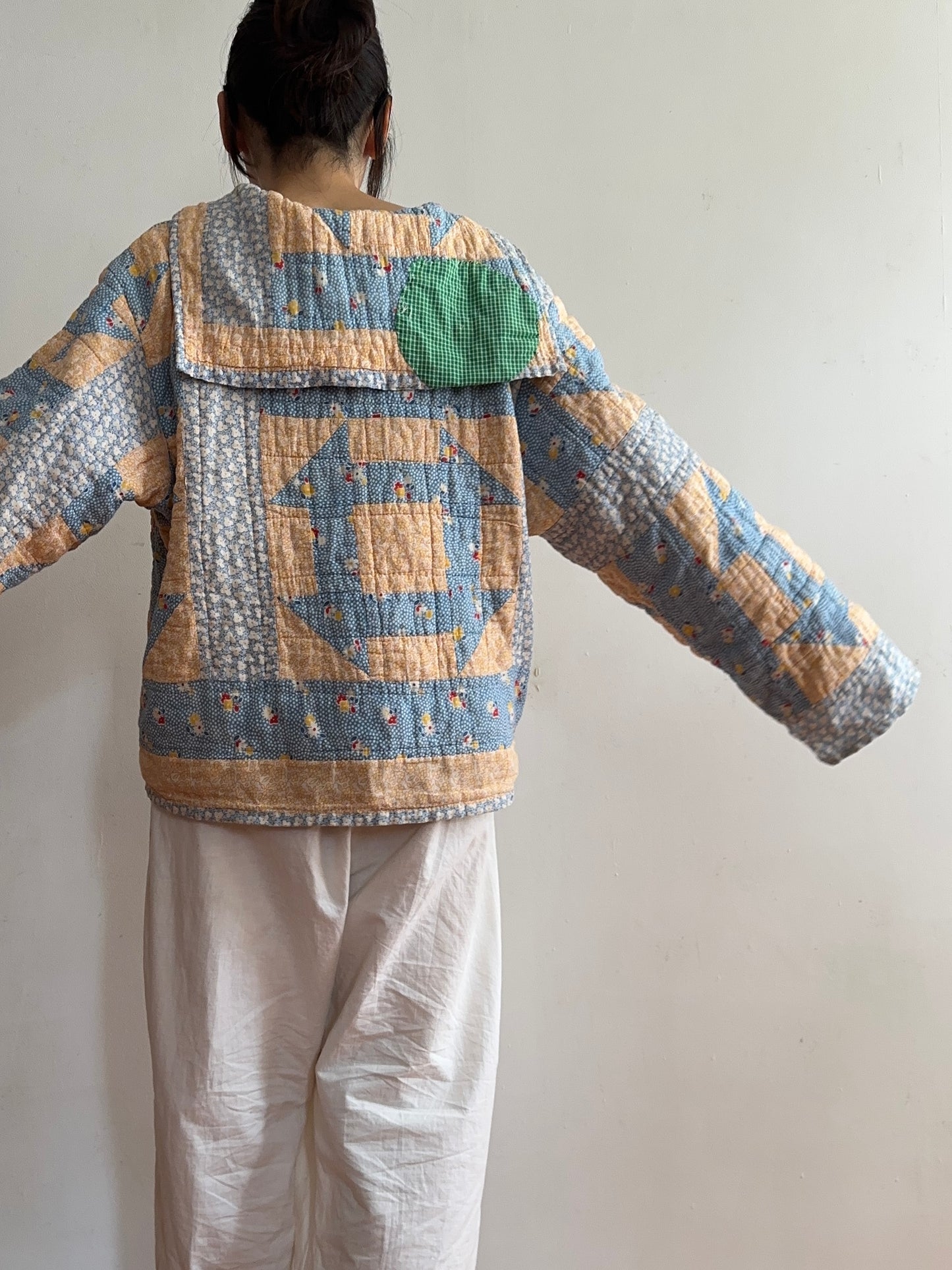 antique quilt sailor shirt
