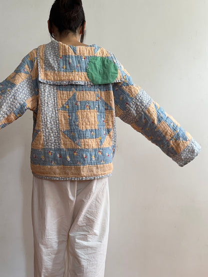 antique quilt sailor shirt