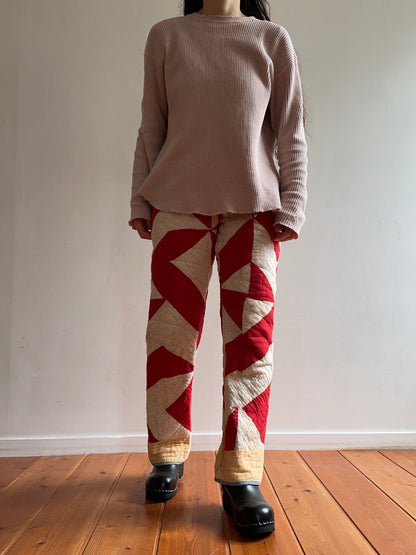 antique quilt slim pants