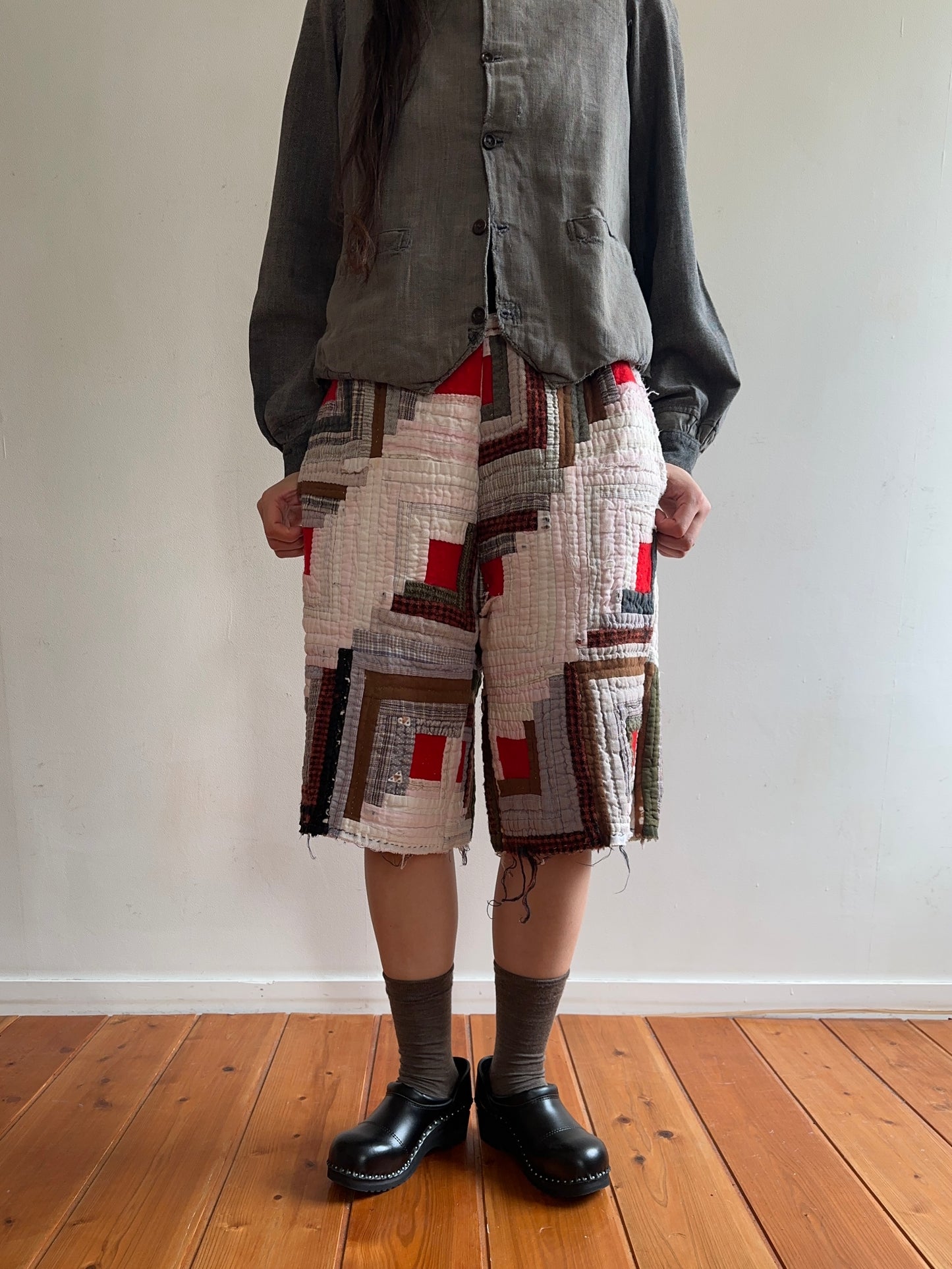 old quilt half pants