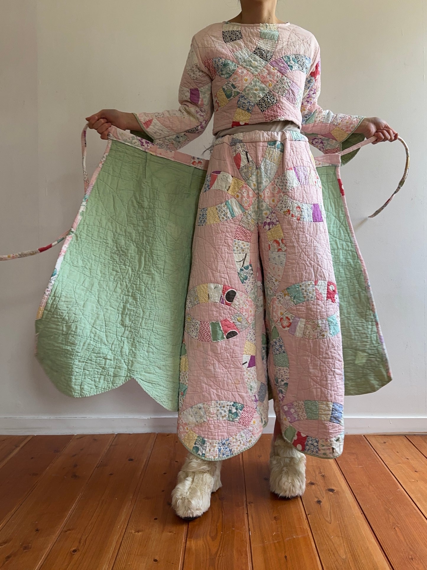 old quilt wrap skirt