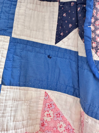old quilt dress coat
