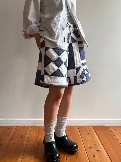 old quilt short pants