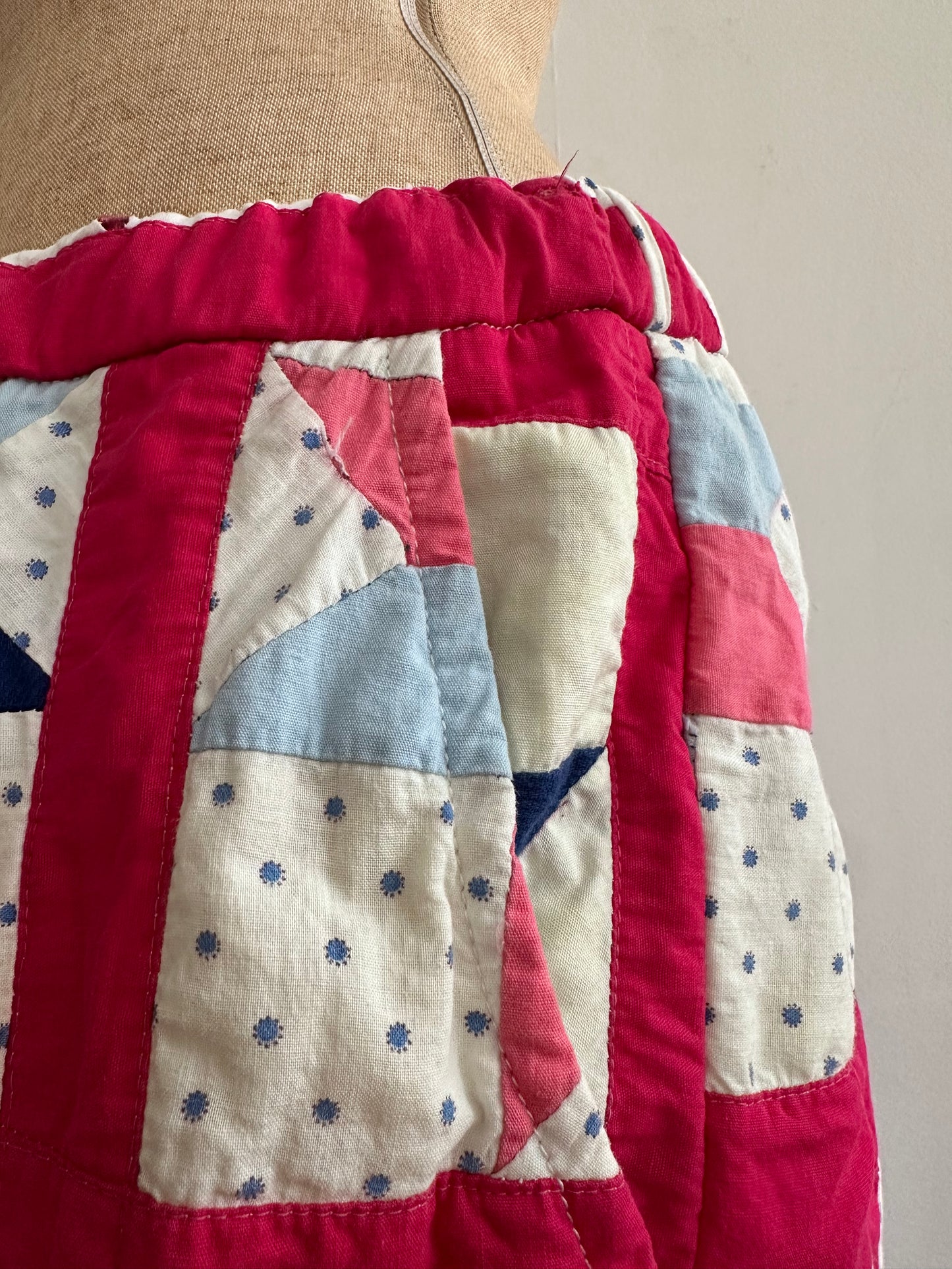 old quilt wide pants