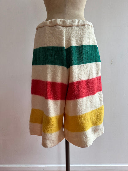 old blanket short pants / border