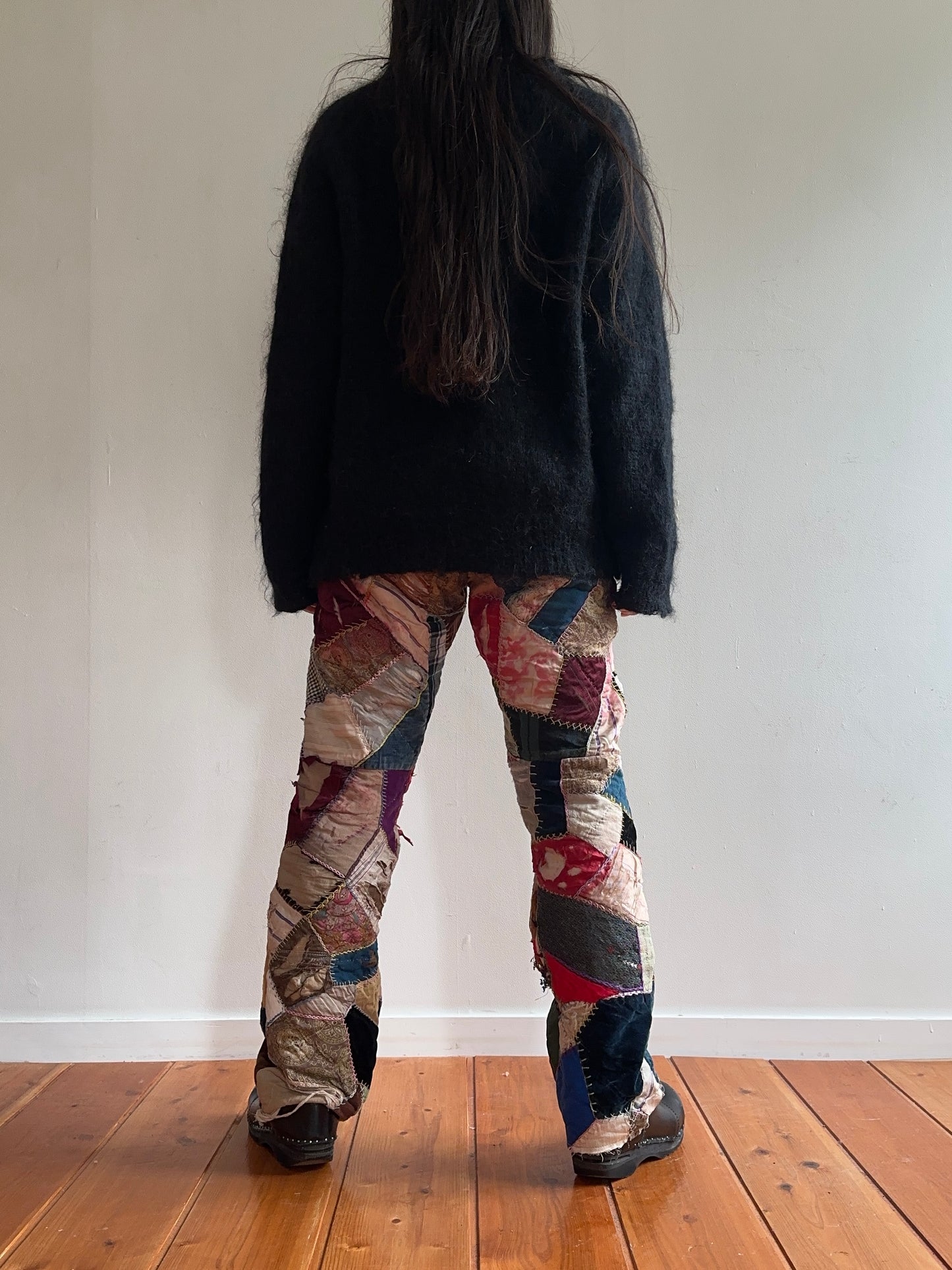 old quilt crazy slim pants