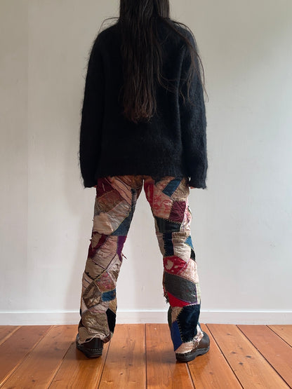 old quilt crazy slim pants