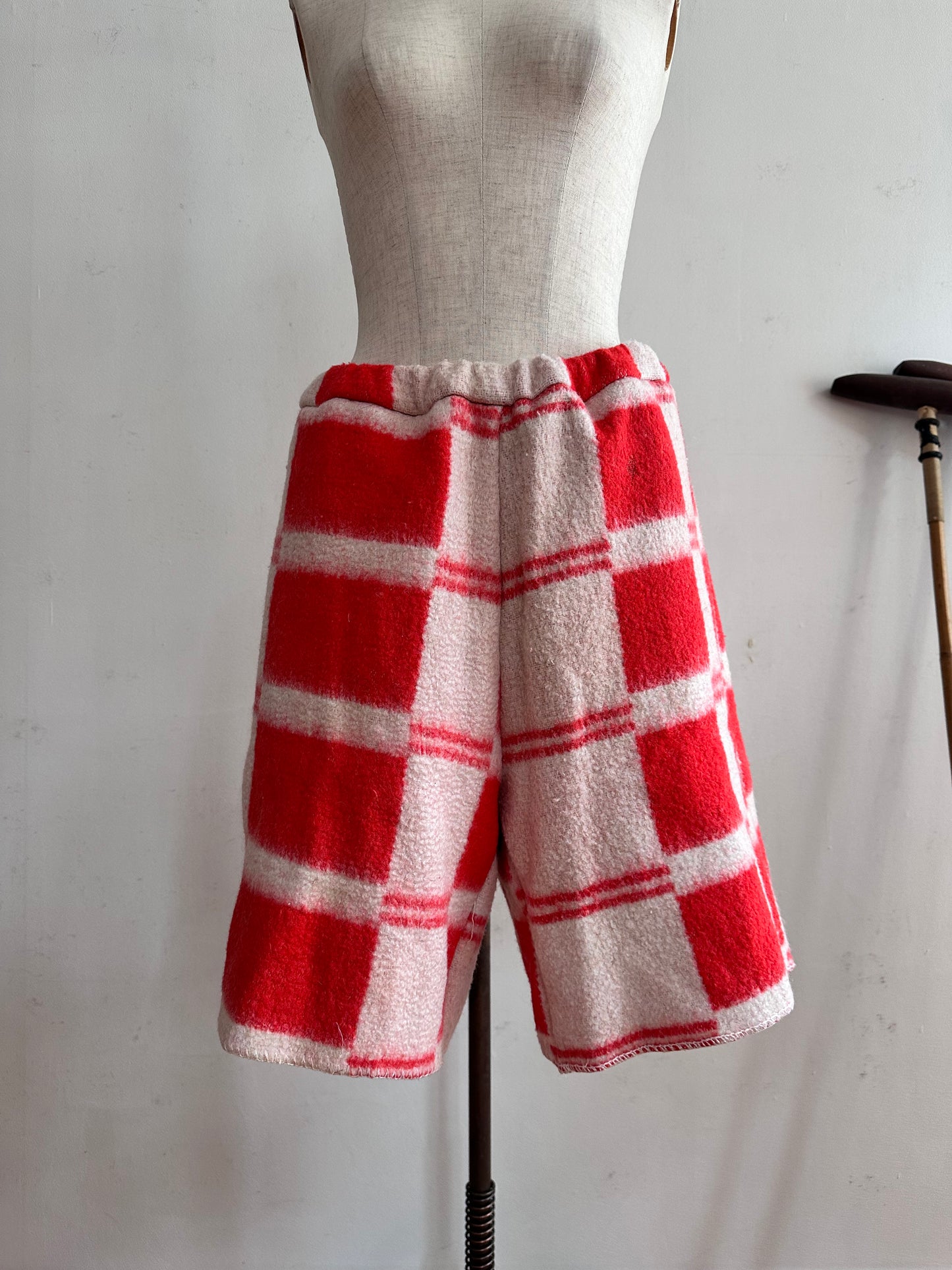 old blanket short pants