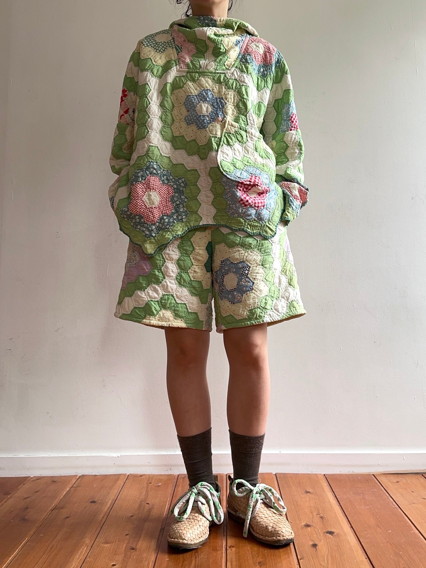 old quilt parka