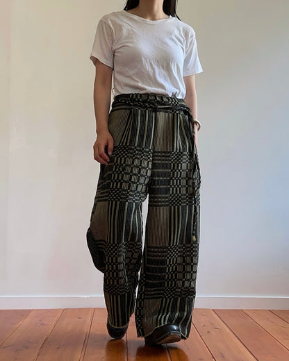 old coverlet tuck wide pants