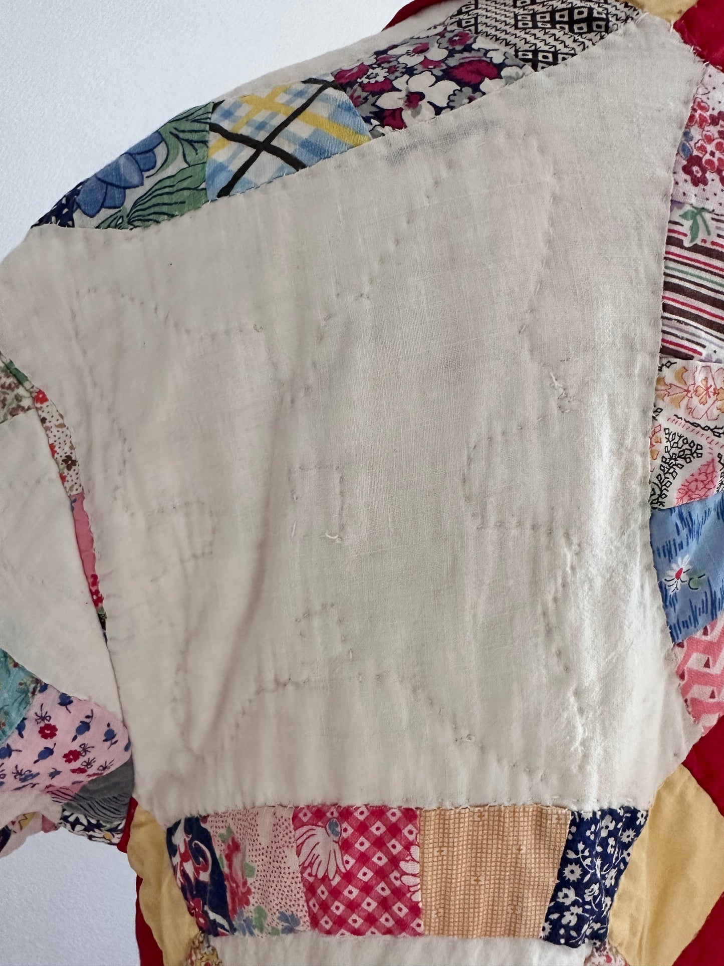 old quilt dress coat