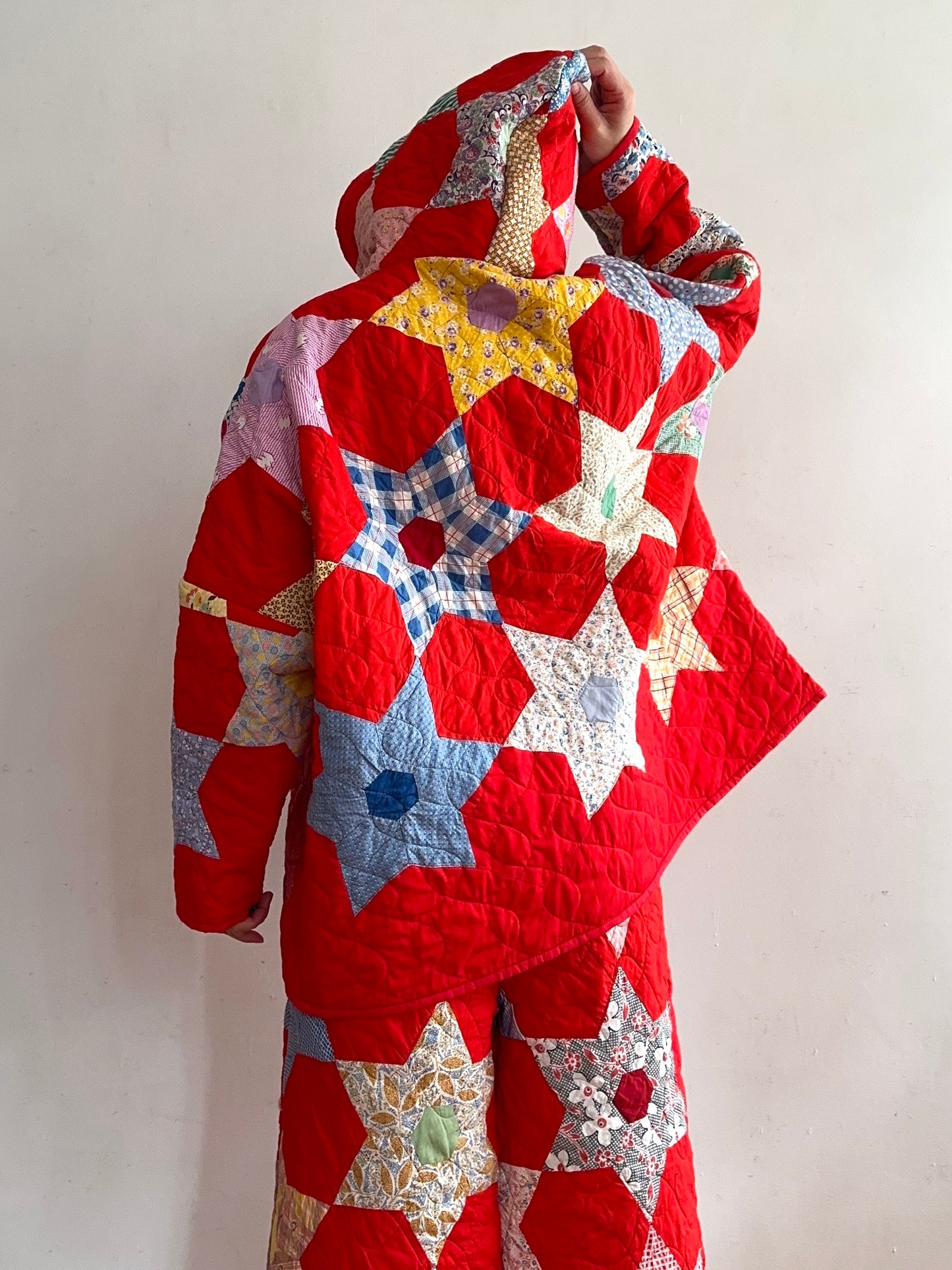 old quilt parka