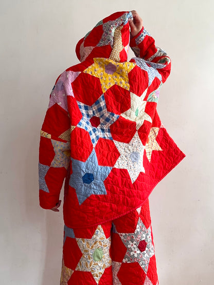 old quilt parka