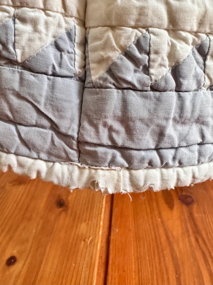 old quilt tuck wide pants