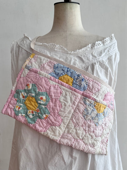 old quilt work apron