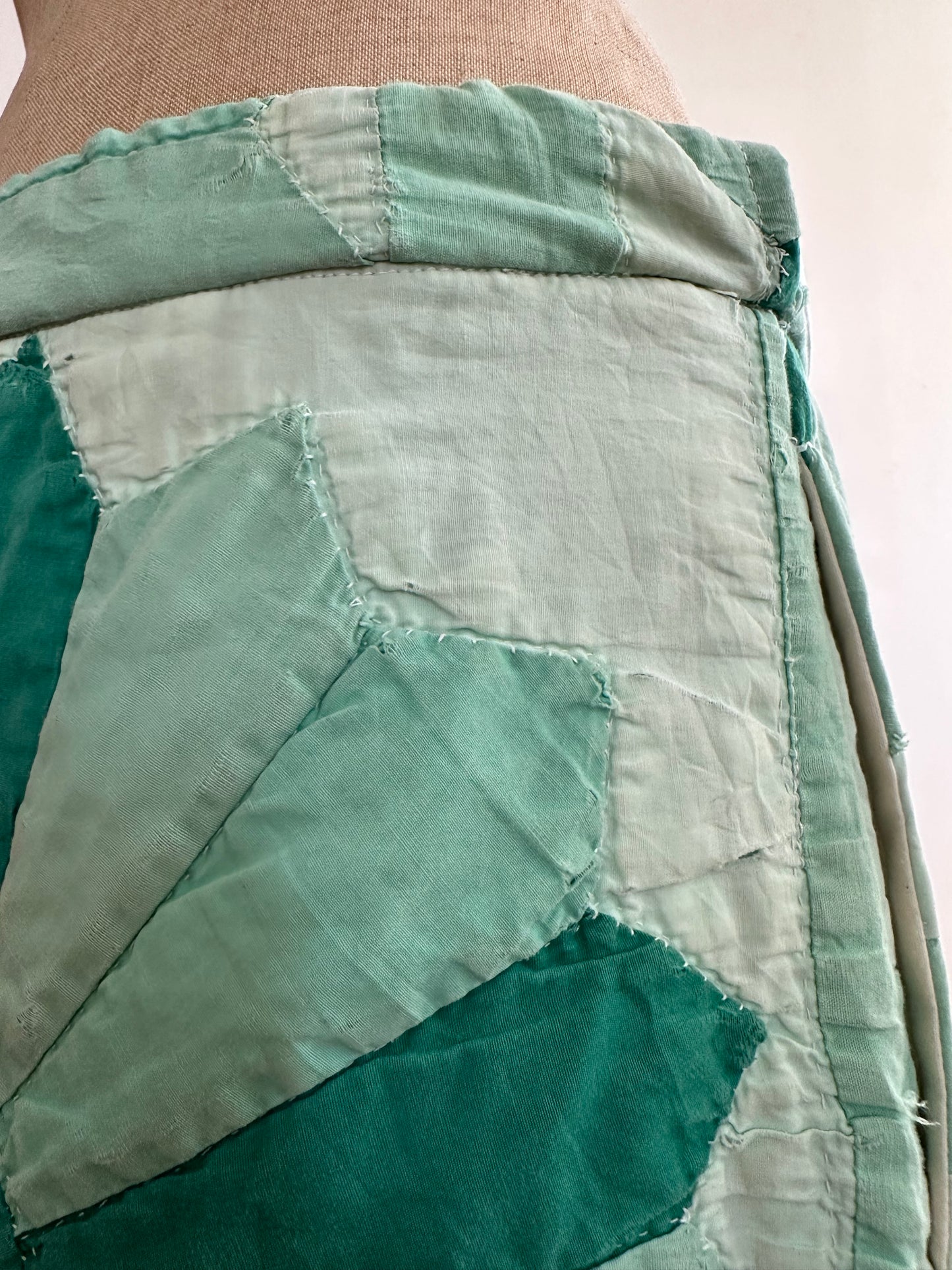 old quilt slim pants “boro”