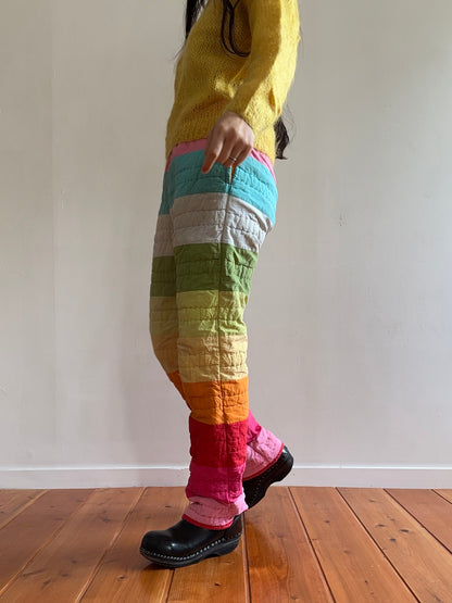 old quilt slim pants