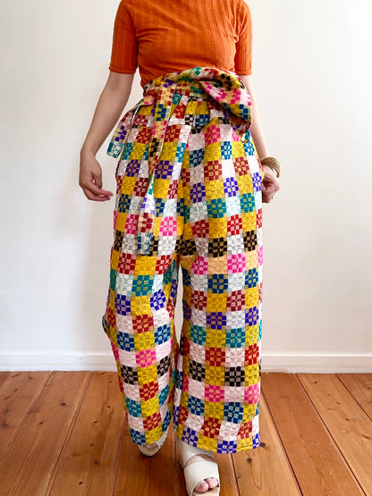 old coverlet huge overall