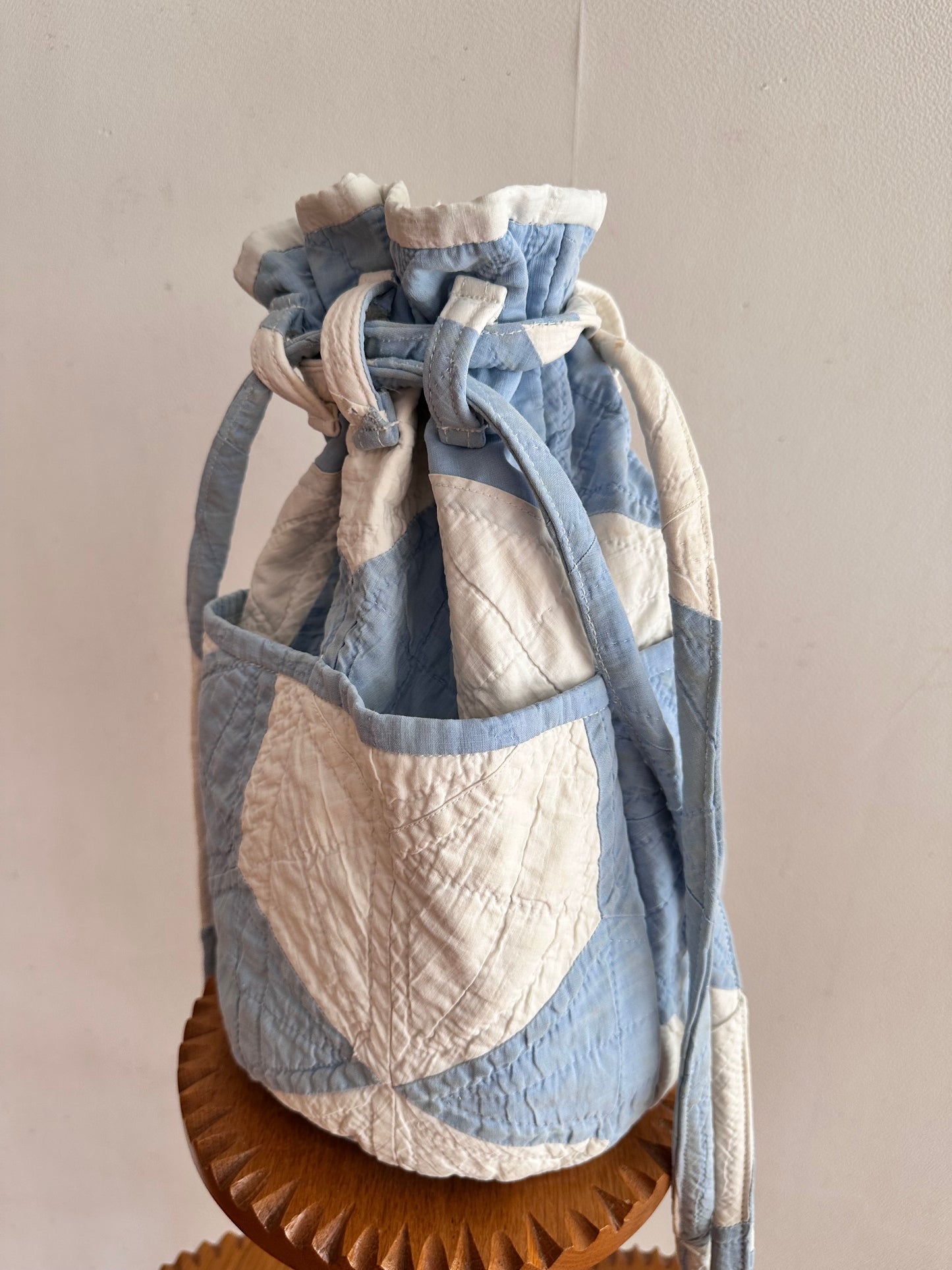 old quilt pocket bag