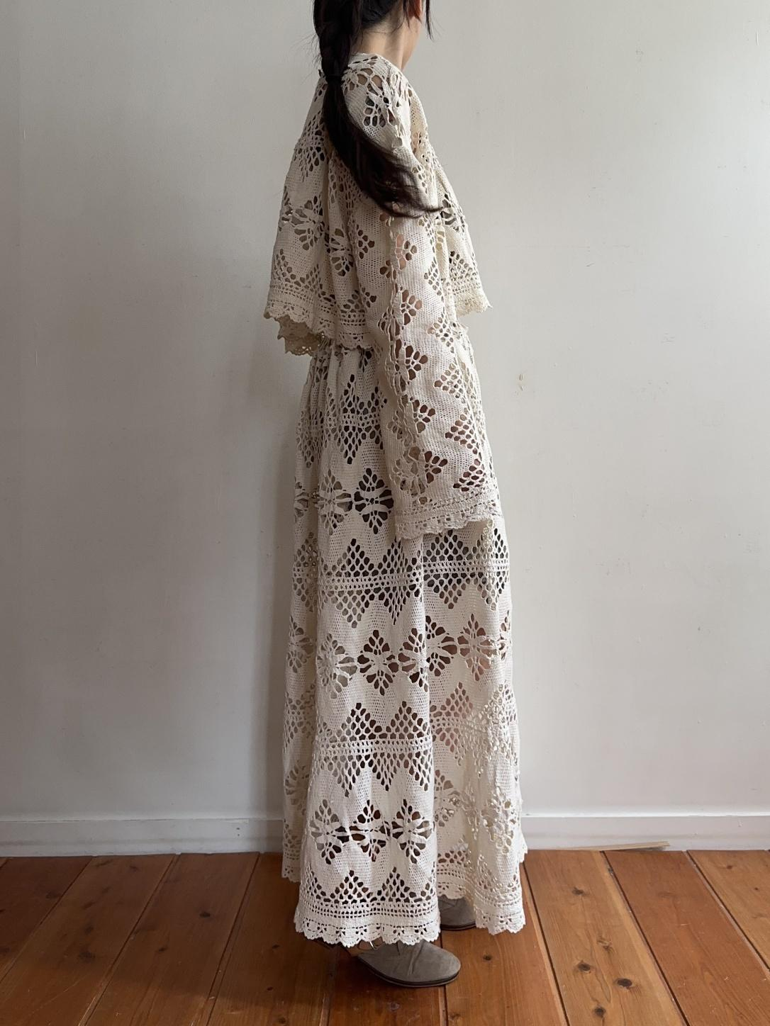 old crochet lace short tops