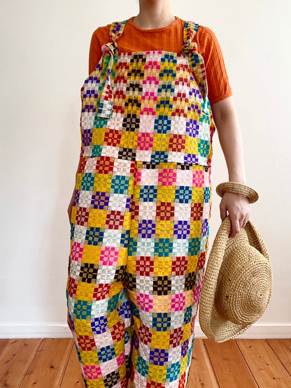 old coverlet huge overall