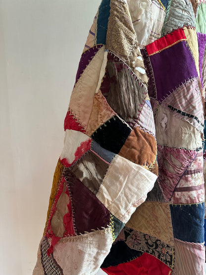 old quilt crazy parka