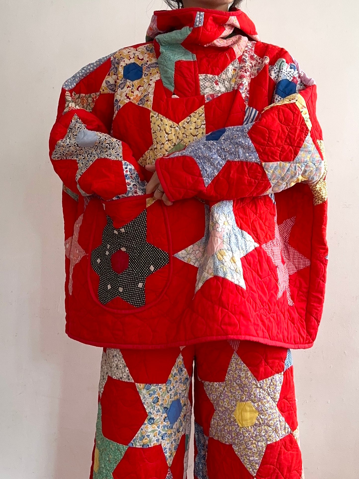 old quilt parka