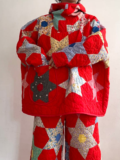 old quilt parka