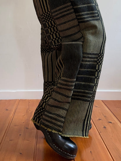 old coverlet tuck wide pants