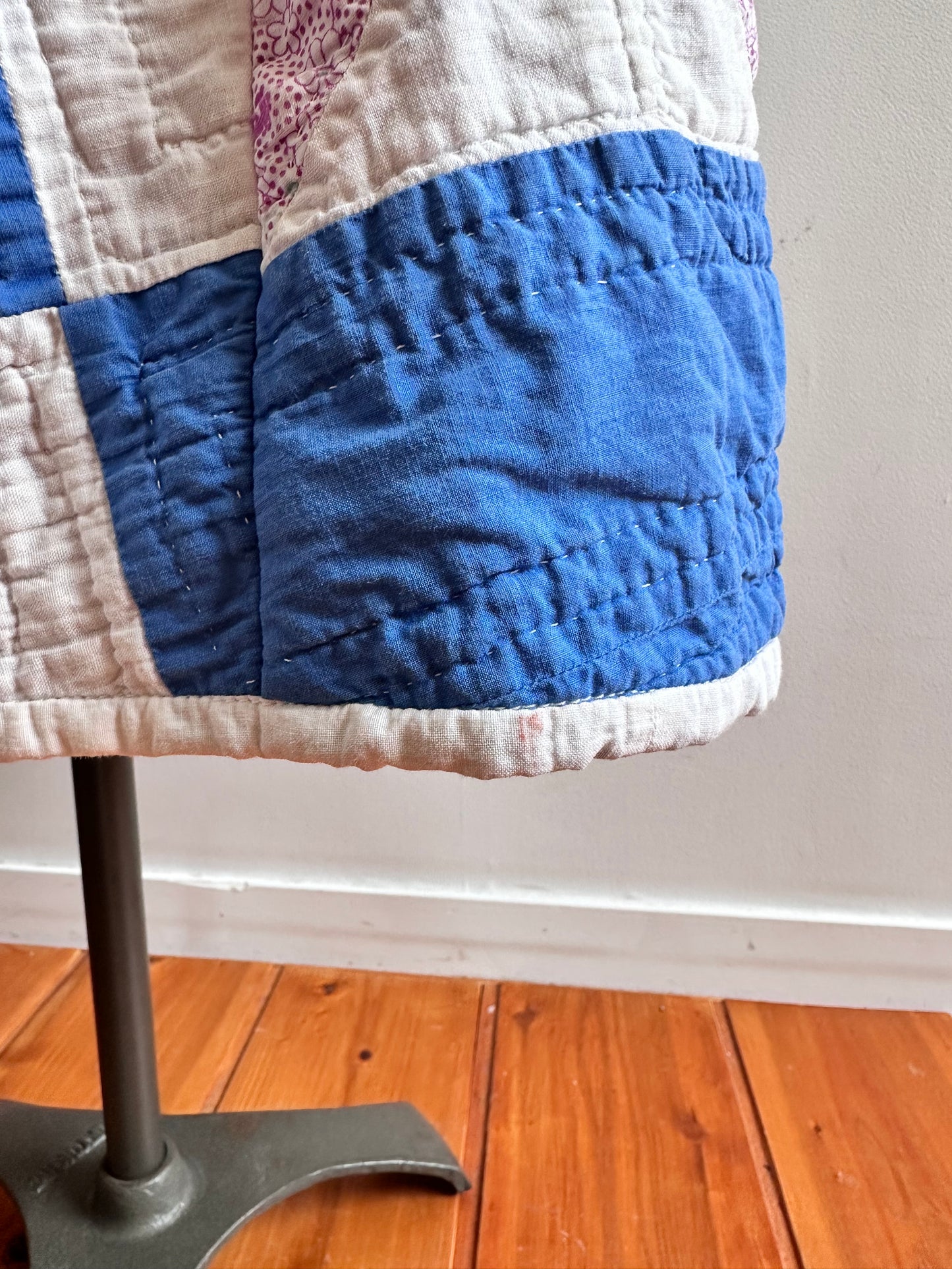 old quilt dress coat