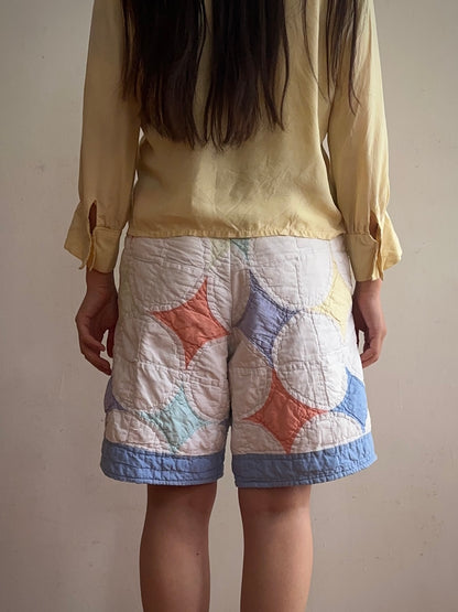 old quilt short pants