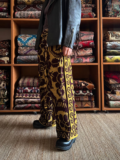 old coverlet tuck wide pants